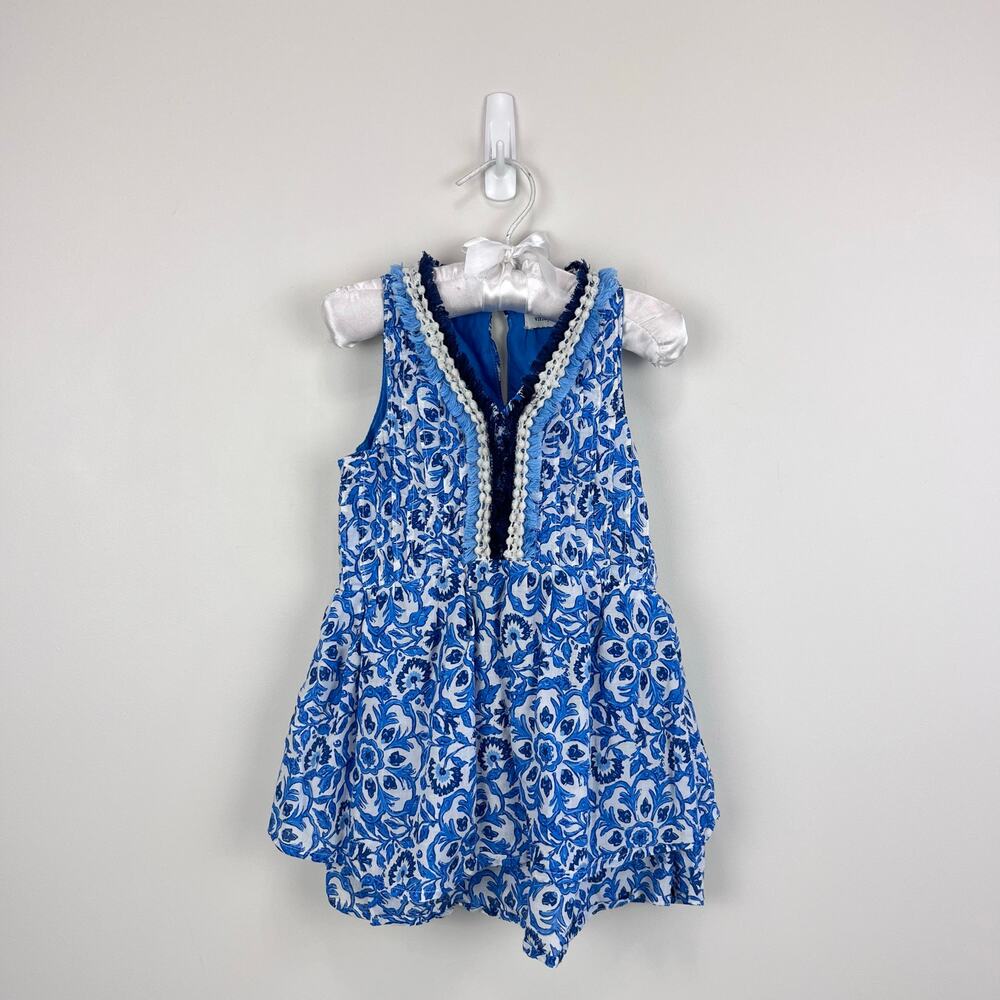 Vineyard Vines Blue Floral Dress 2T